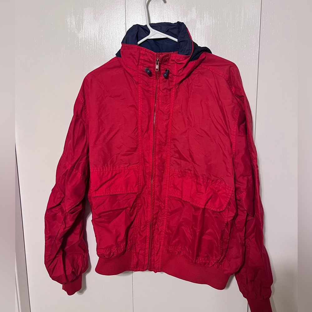 Vintage Steeplechase Windbreaker. Red Vintage Windbreaker.